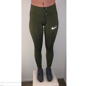 olive green nike leggings